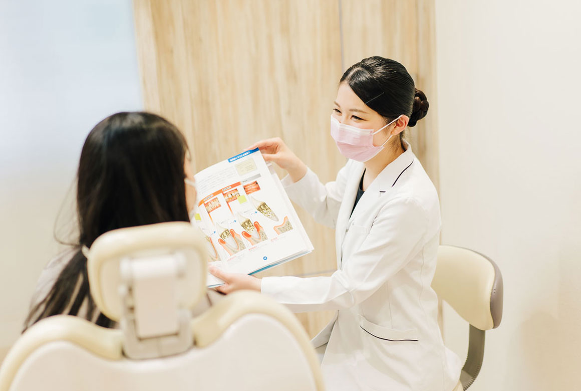 STEP02 歯科衛生士による病状診断・ご説明(モチベーションアップ)