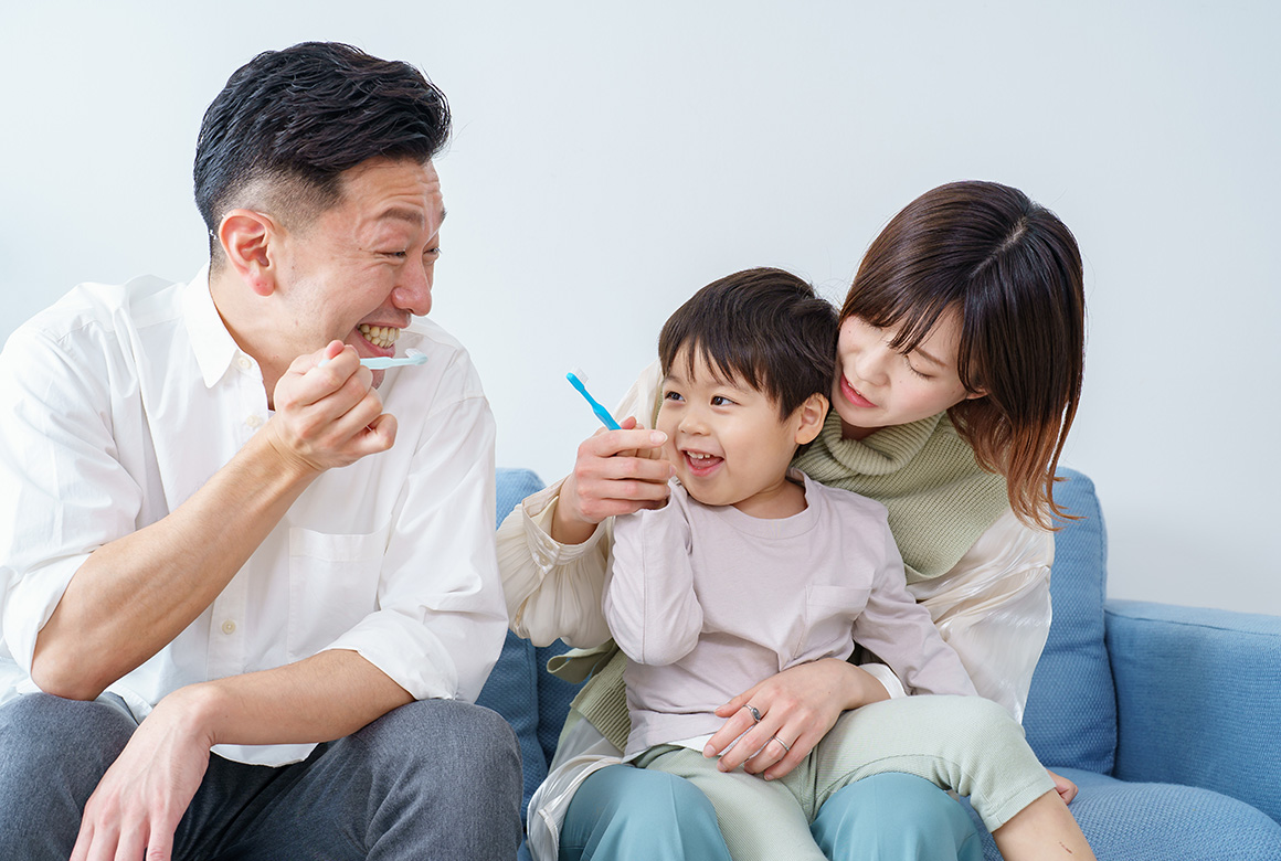 お子さん、ご家族の方と協力しての診療